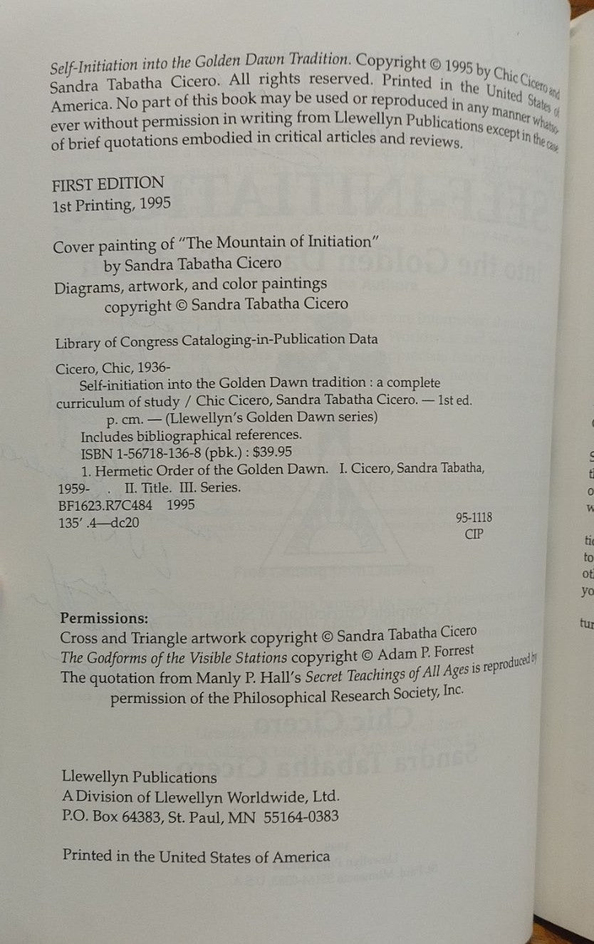 Self-Initiation into the Golden Dawn Tradition