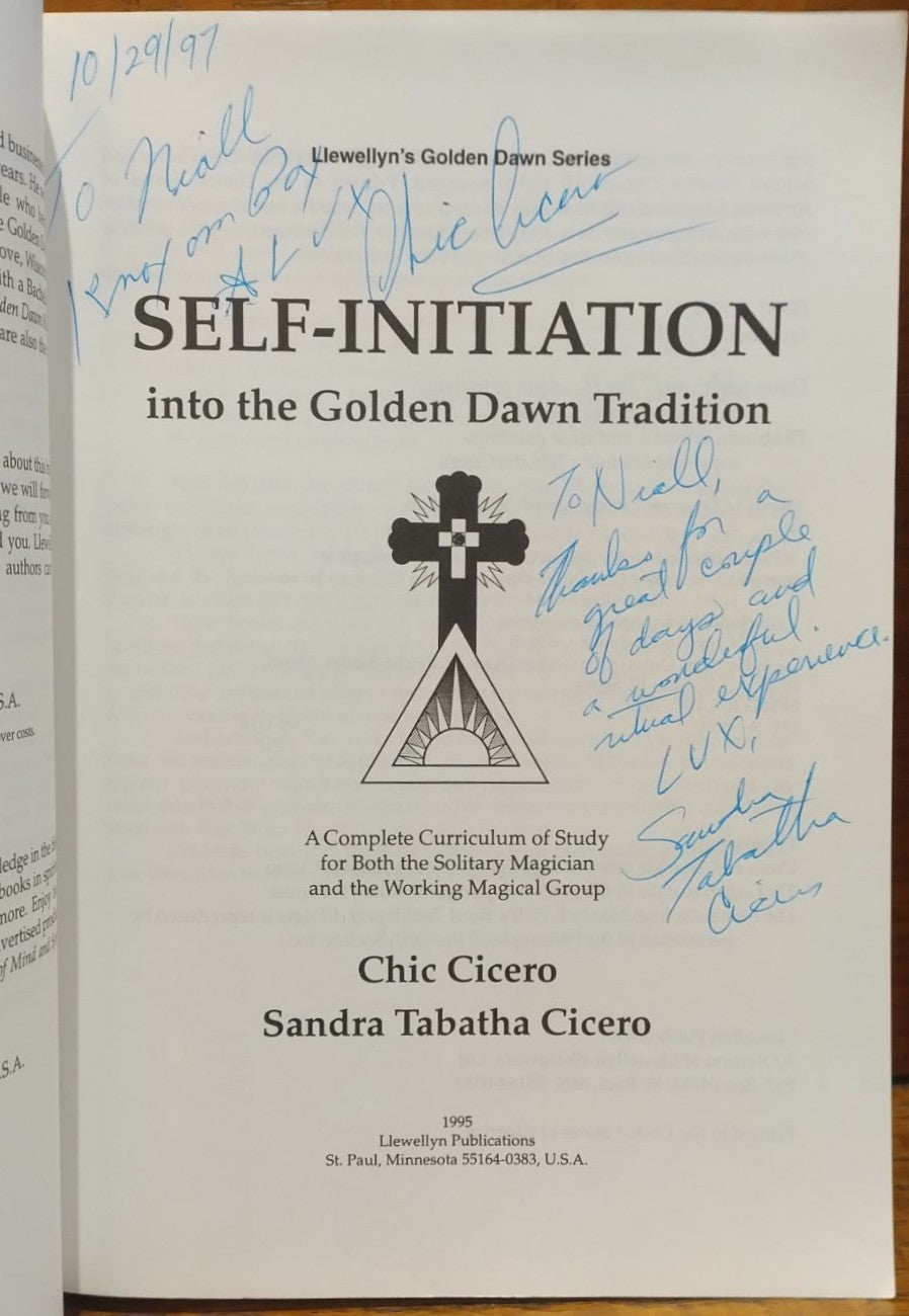 Self-Initiation into the Golden Dawn Tradition