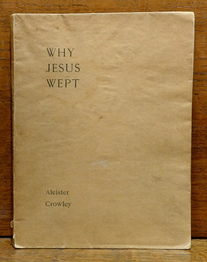 Why Jesus Wept