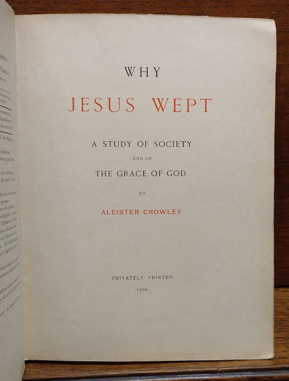 Why Jesus Wept
