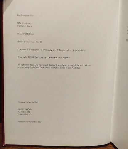 The Oscar Peterson Discography: Jazz Disco Series - No. 1